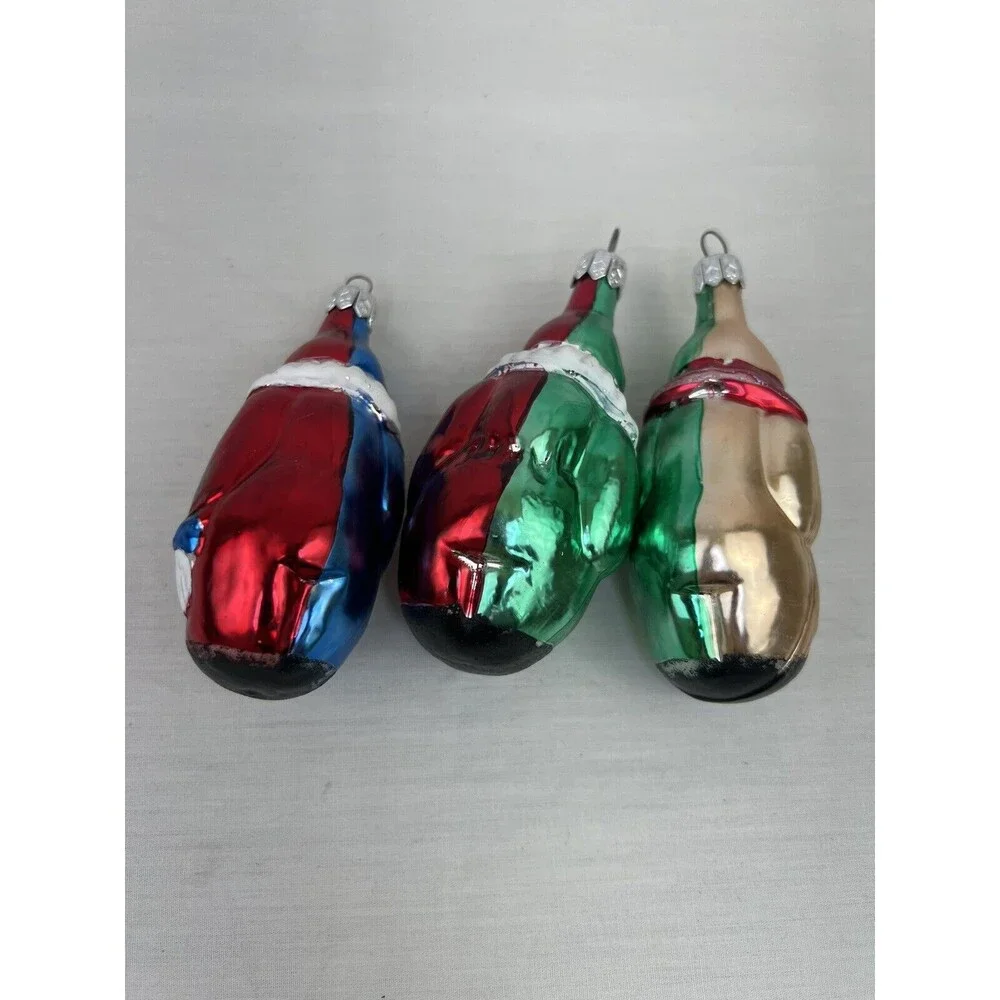 3 Vintage Clown Christmas Tree Ornaments Germany‎ Musical Instruments